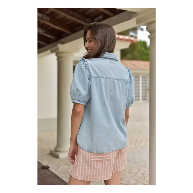 Bluse Clémence Denim - Damenkollektion | Hellblau
