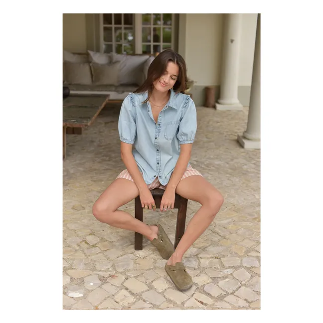 Bluse Clémence Denim - Damenkollektion | Hellblau
