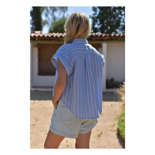 Camicia a righe Célestine - Collezione Donna | Blu