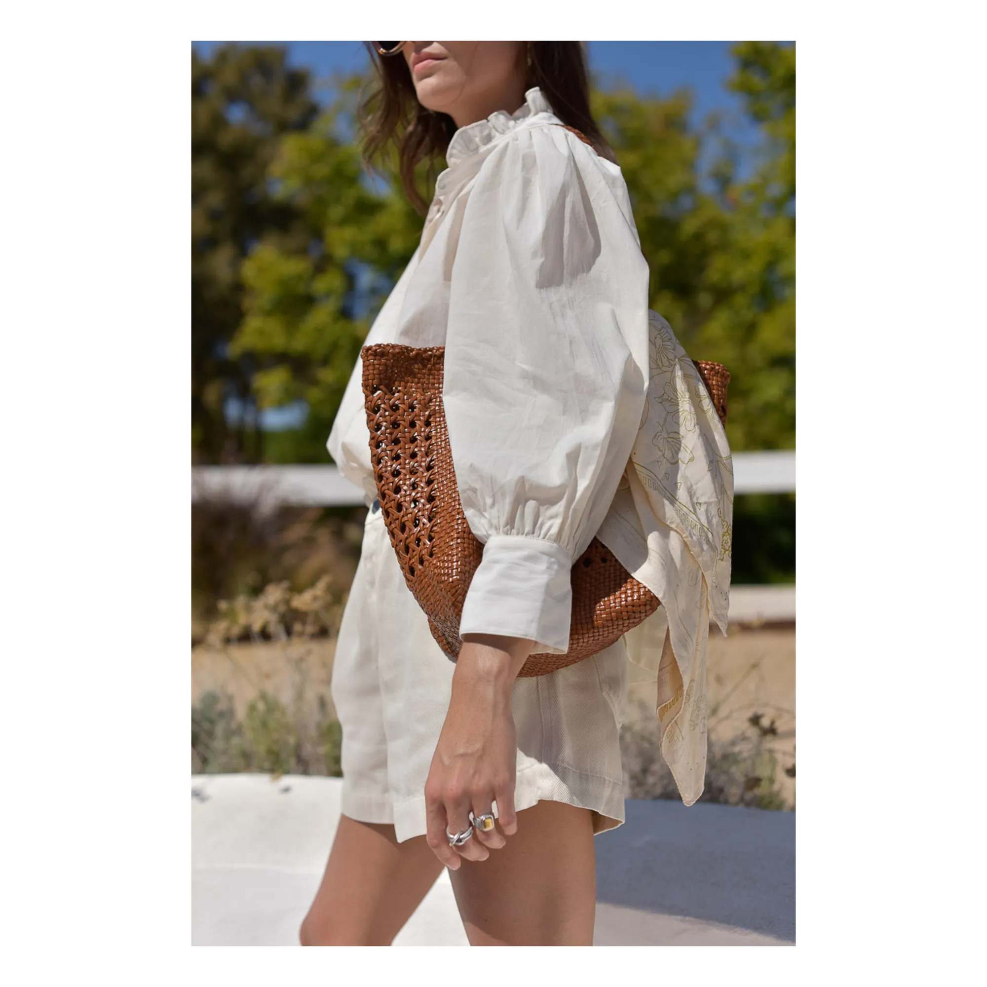 Blouse Dahlia Seersucker - Collection Femme | Ecru- Image produit n°1
