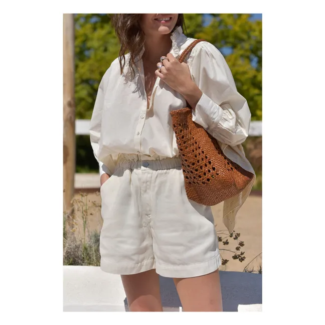 Dahlia Seersucker Bluse - Damenkollektion | Seidenfarben
