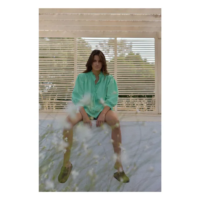 Camicetta Dahlia Seersucker - Collezione donna | Verde menta