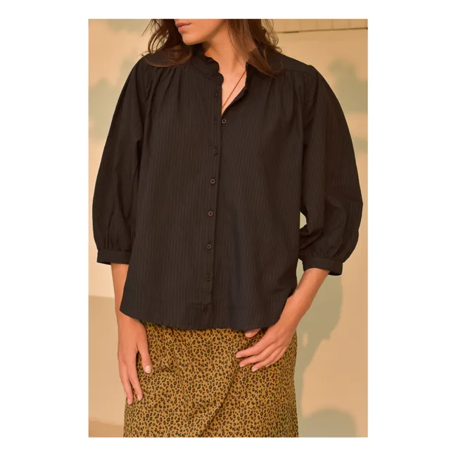 Camicetta Dahlia Seersucker - Collezione donna | Nero