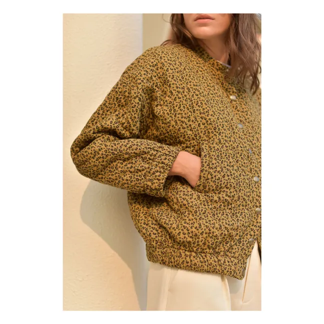 Milo Mini Leopard Double Cotton Gauze Jacket - Collezione Donna | Marrone