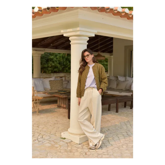 Milo Mini Leopard Double Cotton Gauze Jacket - Collezione Donna | Marrone