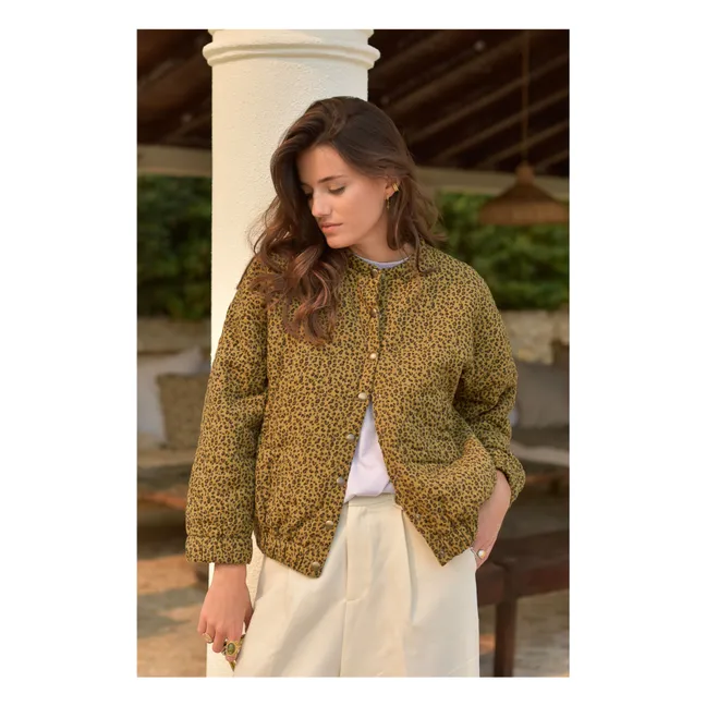 Milo Mini Leopard Double Cotton Gauze Jacket - Collezione Donna | Marrone