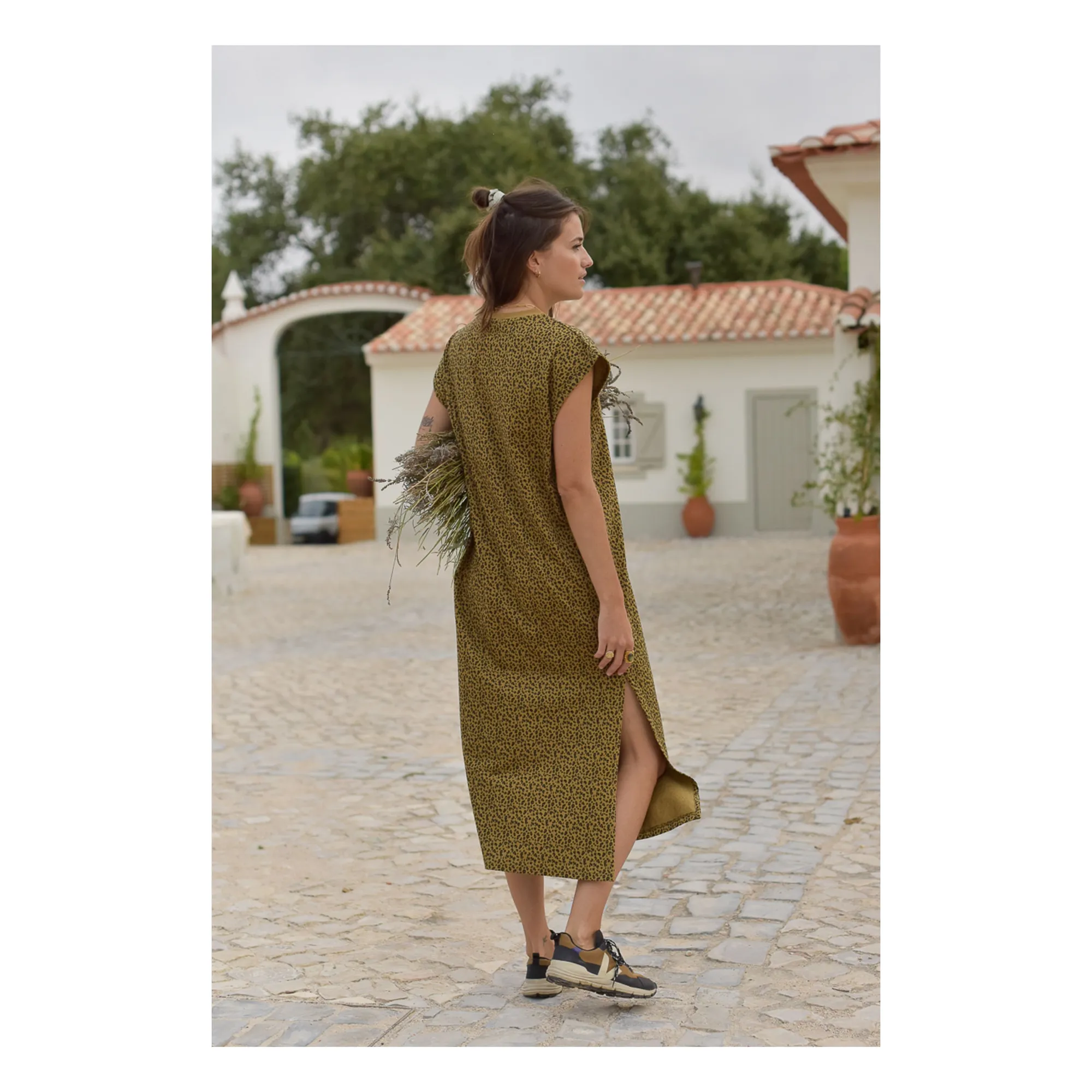 Robe Constance Mini Léopard Coton Bio - Collection Femme | Marron- Image produit n°1