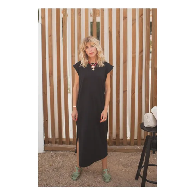 Constance organic cotton dress - Women's collection | Black