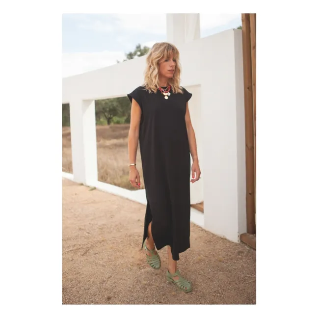Constance organic cotton dress - Women's collection | Black