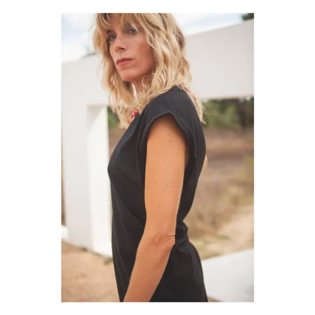 Constance organic cotton dress - Women's collection | Black