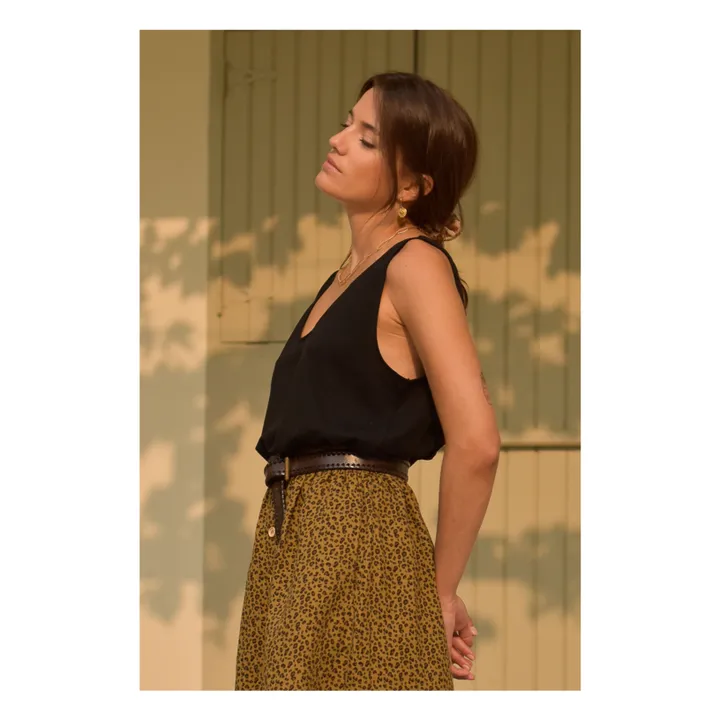 Débardeur Tancrede Coton Bio - Collection Femme | Noir- Image produit n°0
