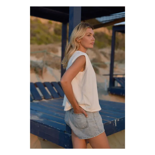 Canotta Romane Eponge - Collezione donna | Bianco