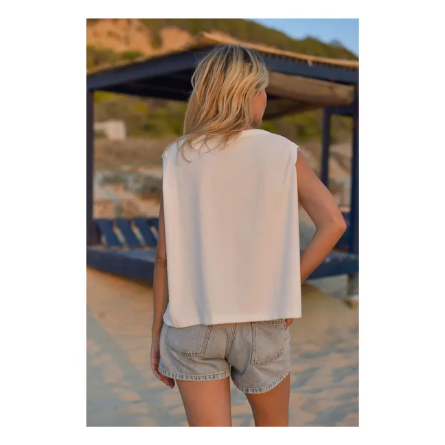 Canotta Romane Eponge - Collezione donna | Bianco