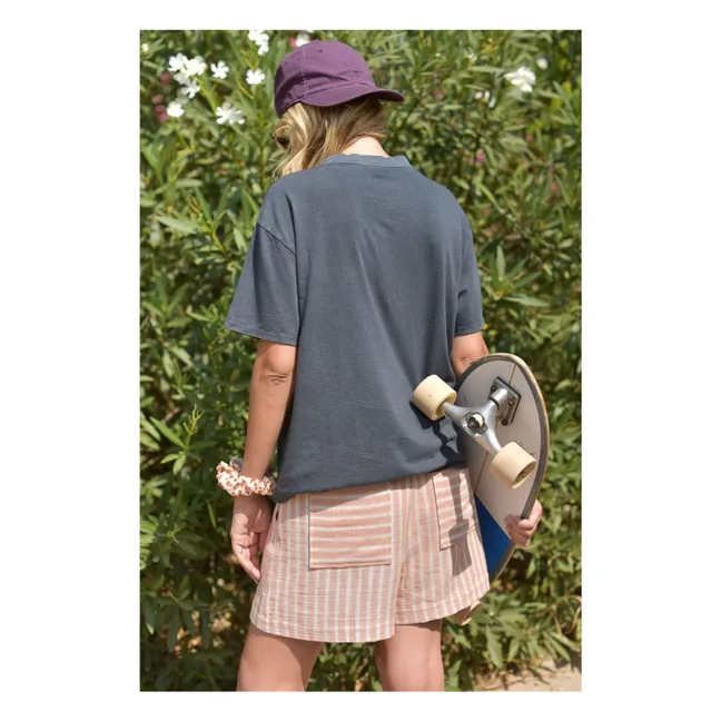 Camiseta de algodón orgánico Jil Coeur - Colección Mujer | Gris