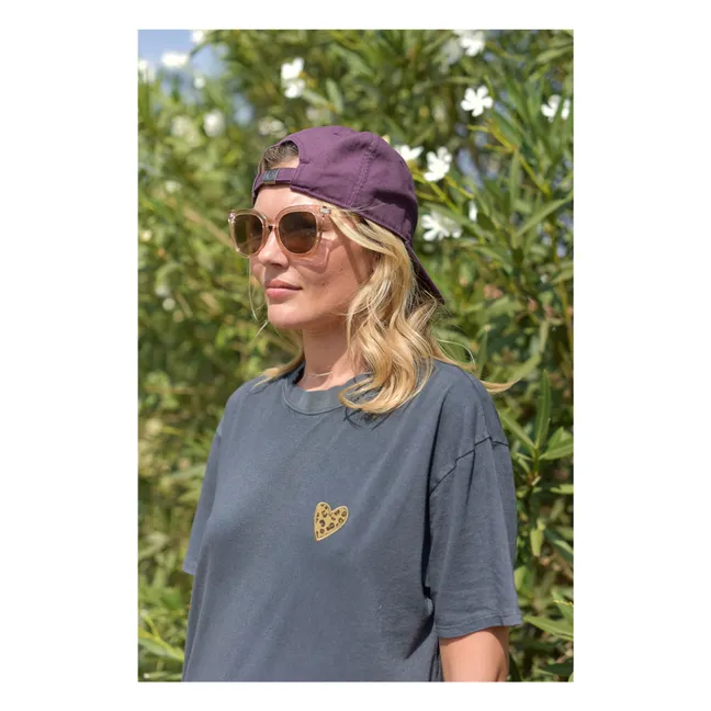 Camiseta de algodón orgánico Jil Coeur - Colección Mujer | Gris
