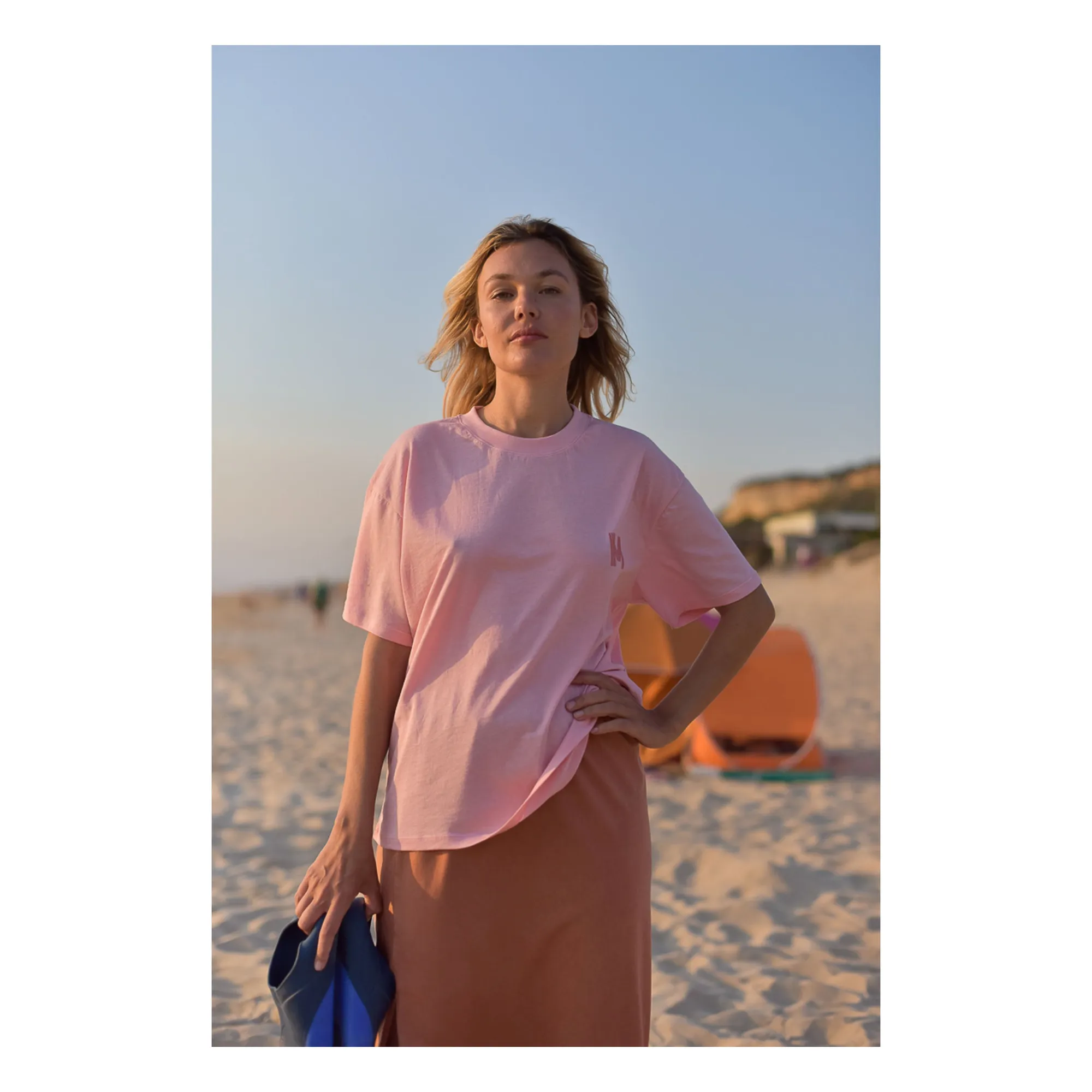 T-shirt Jil M Coton Bio - Collection Femme | Rose- Image produit n°0