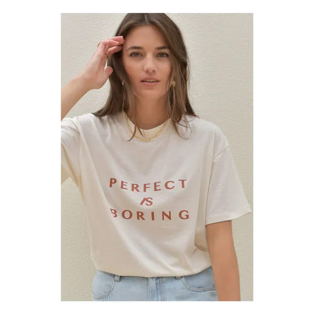Jil Perfect Is Boring Camiseta de algodón orgánico - Colección Mujer | Crudo
