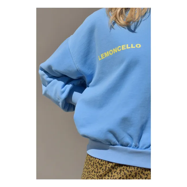 Felpa in cotone organico Romy Lemoncello - Collezione donna | Blu