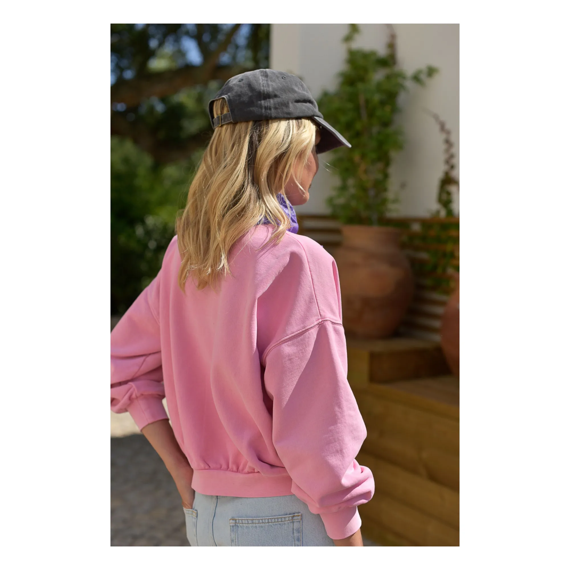 Sweat Romy Modern Love Coton Bio - Collection Femme | Rose- Image produit n°2