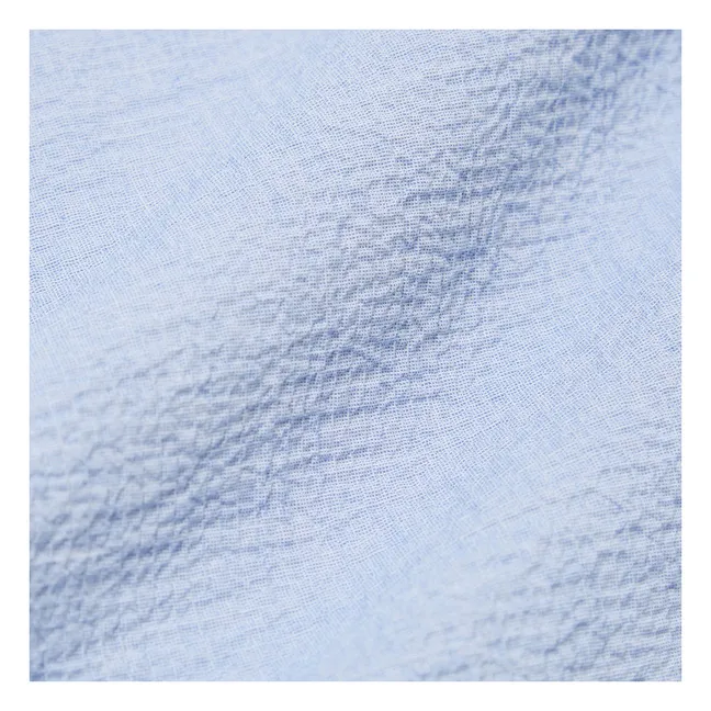 Camicia Utility Seersucker | Azzurro