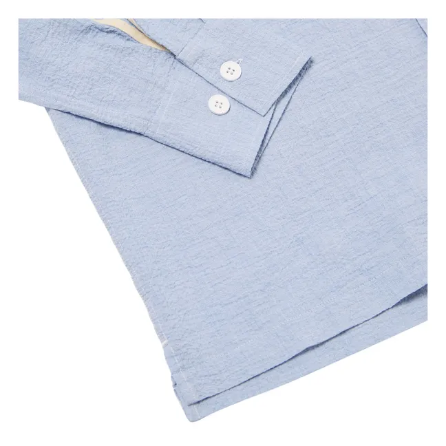 Utility Seersucker shirt | Light blue