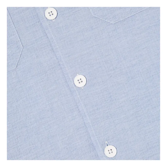 Utility Seersucker shirt | Light blue