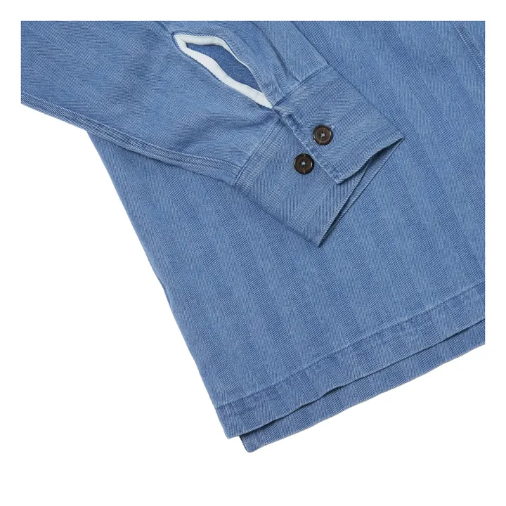 Utility Herringbone-Hemd | Washed Blue- Produktbild Nr. 5