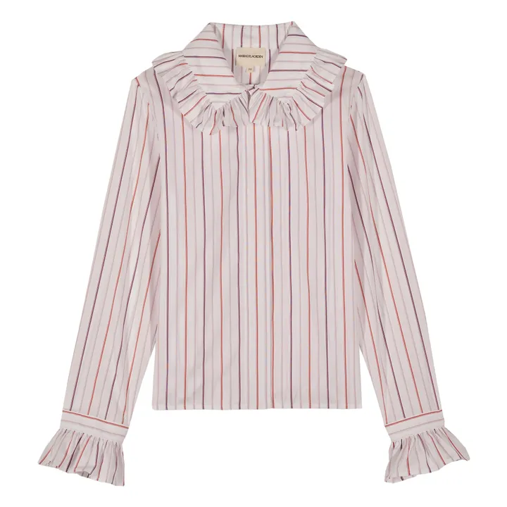 Blouse Boissière Rayures | Blanc- Image produit n°0