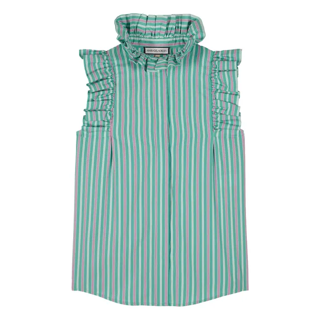 Blouse Mizou Rayures | Turquoise