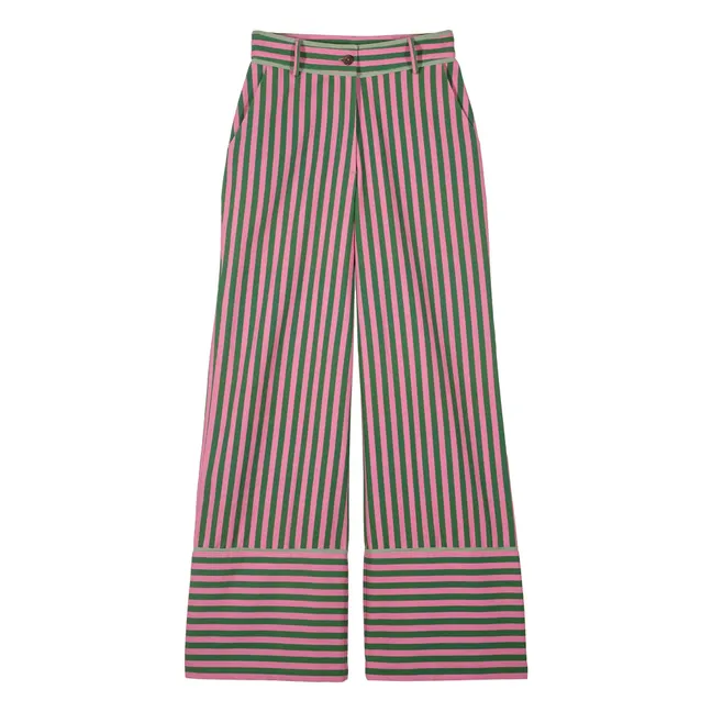 Romeo Hose Streifen | Rosa