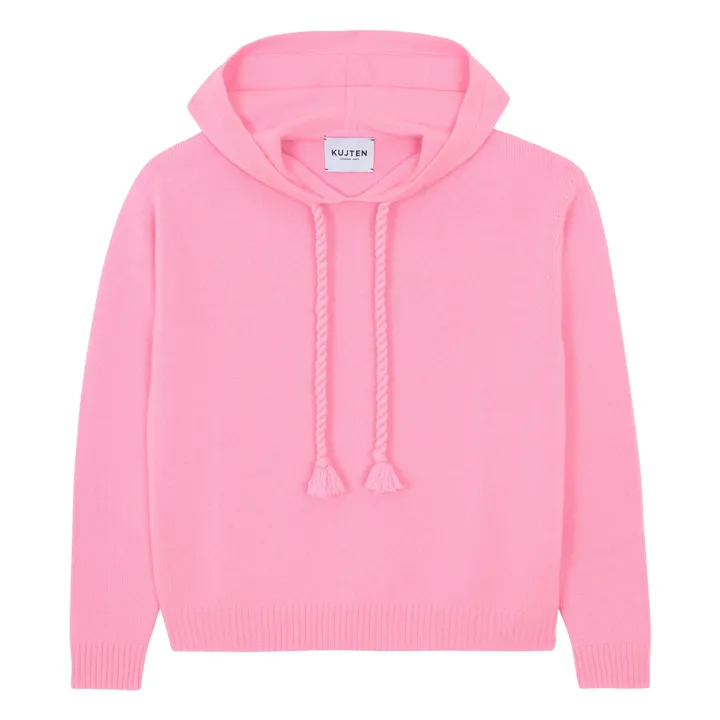 Sudadera con capucha de cachemira Bakia | Rosa Bombón- Imagen del producto n°0