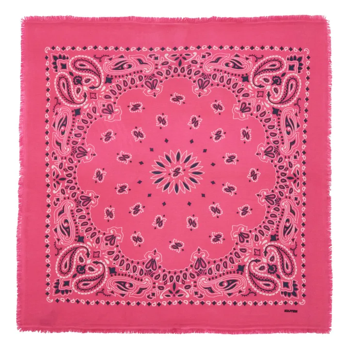 Bandana Hachiko Bico Cachemire | Rose fluo- Image produit n°0