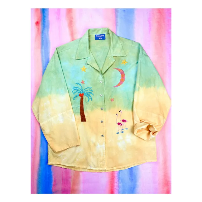 Hemd Gardenia Tie and Dye | Gelb