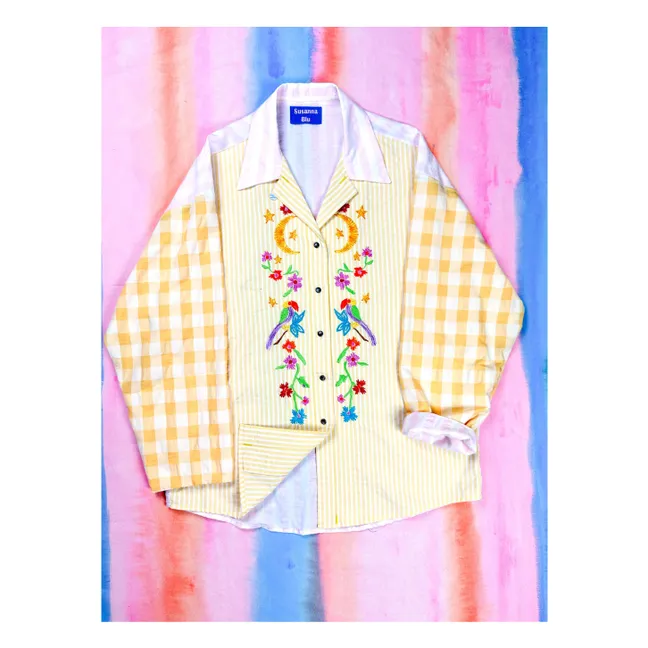 Camicia Gardenia a righe e a quadri | Giallo