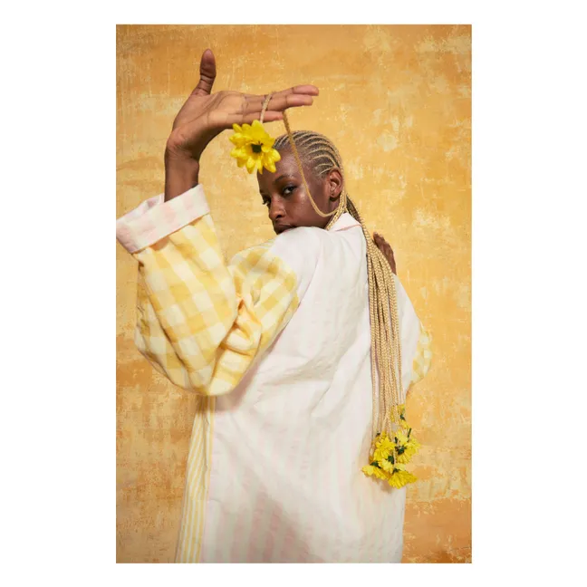 Camicia Gardenia a righe e a quadri | Giallo