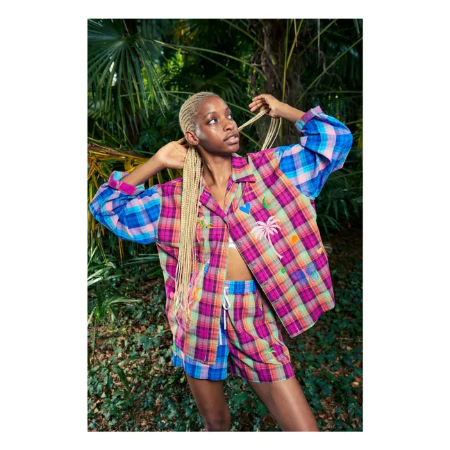 Camisa Gardenia Carreaux | Rosa Fushia