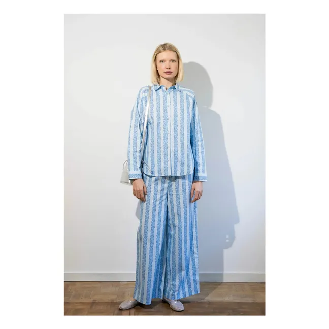 Pantaloni a fiori | Blu