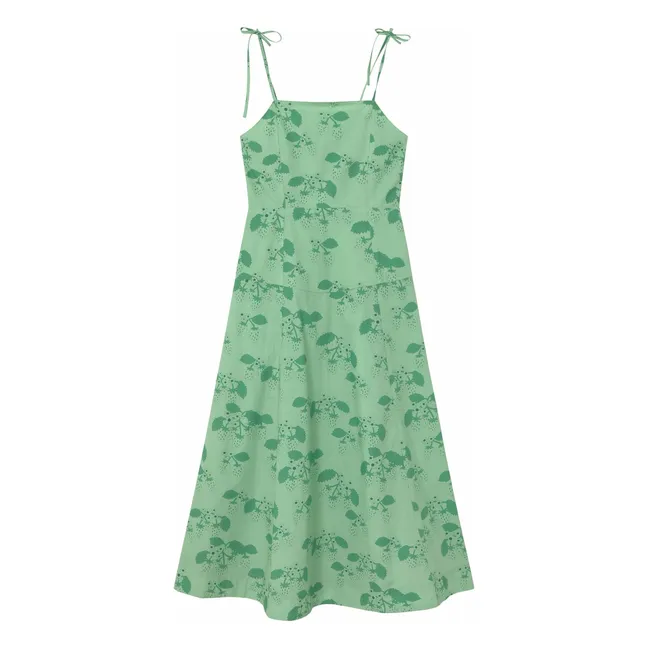 Vestido de fresas | Verde