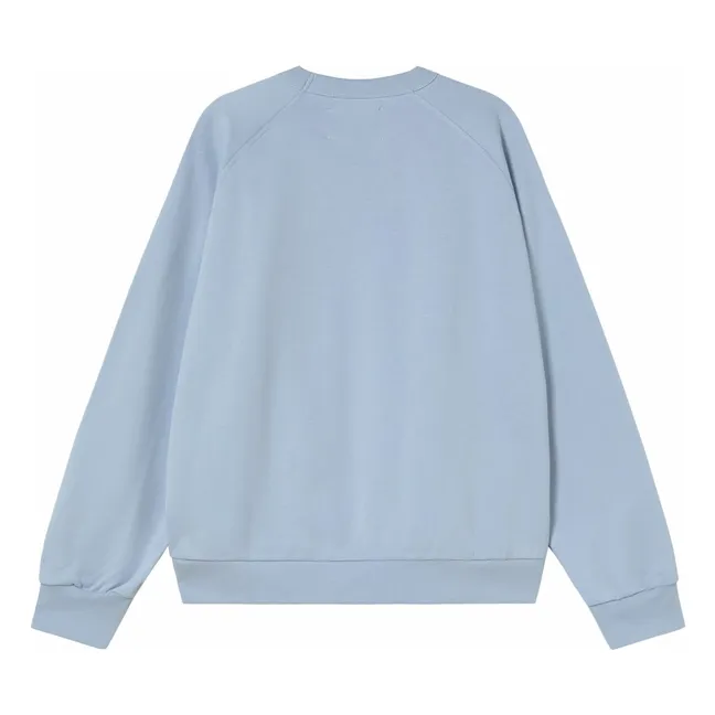 Felpa in cotone biologico Sister | Azzurro