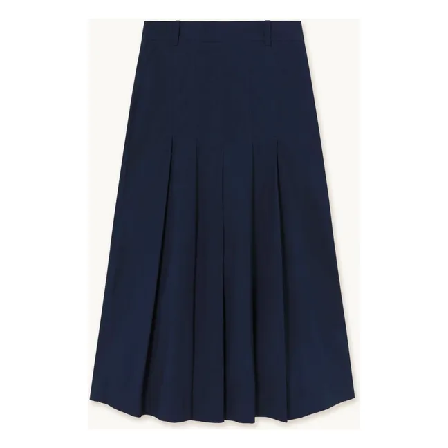 Plissee-Rock  | Navy