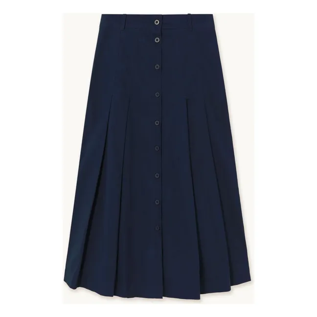 Plissee-Rock  | Navy