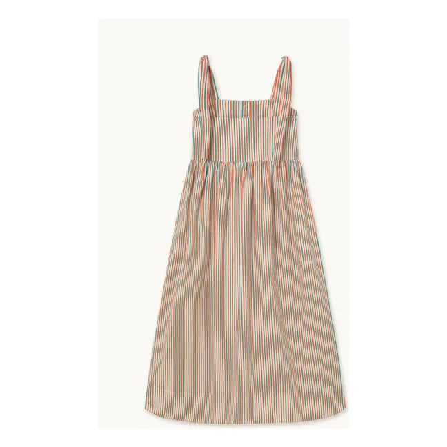 Vestido de rayas | Naranja