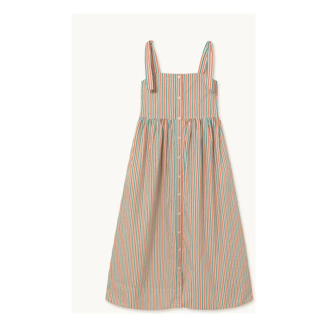 Vestido de rayas | Naranja