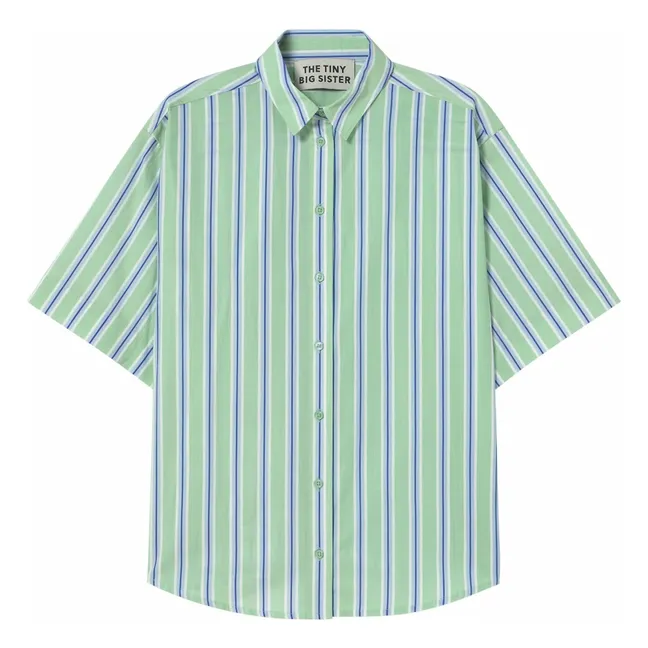 Camicia a righe | Verde