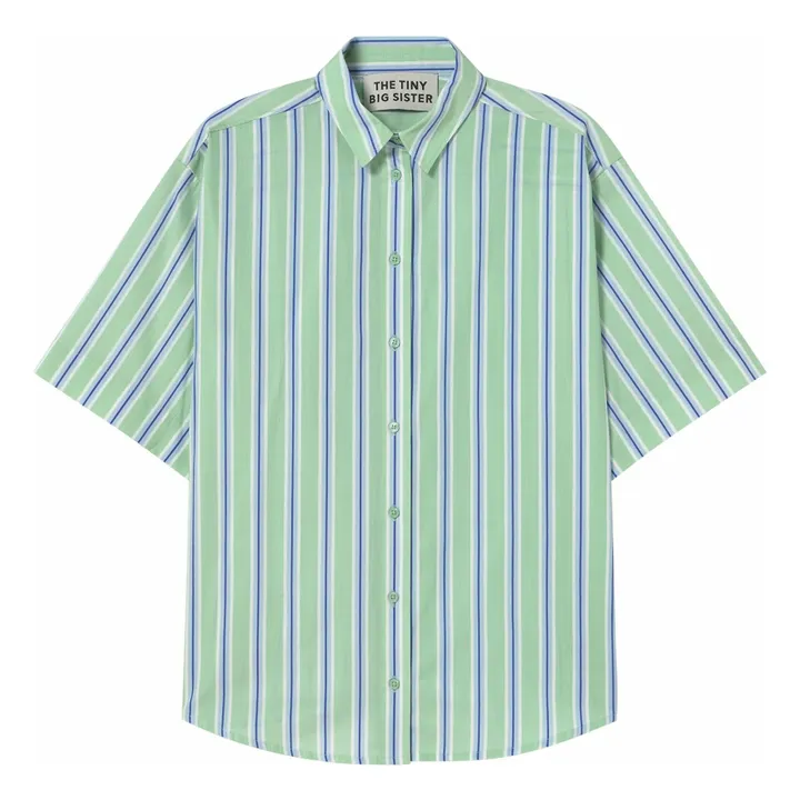 Camicia a righe | Verde- Immagine del prodotto n°0