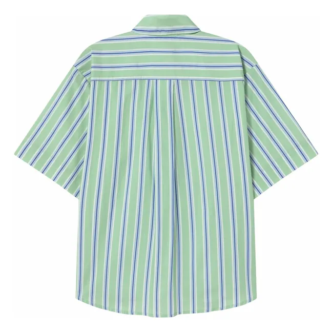 Camicia a righe | Verde