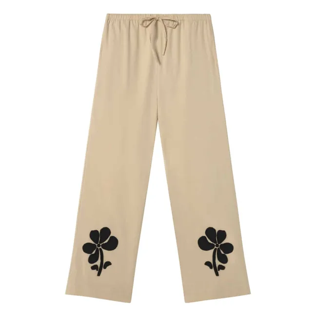 Pantalones Marygold Brigitte de algodón orgánico | Crudo