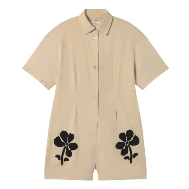 Marygold Roberta Organic Cotton Playsuit | Ecru
