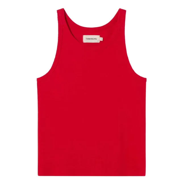 Camiseta de tirantes Fiery Harriet Algodón orgánico | Rojo