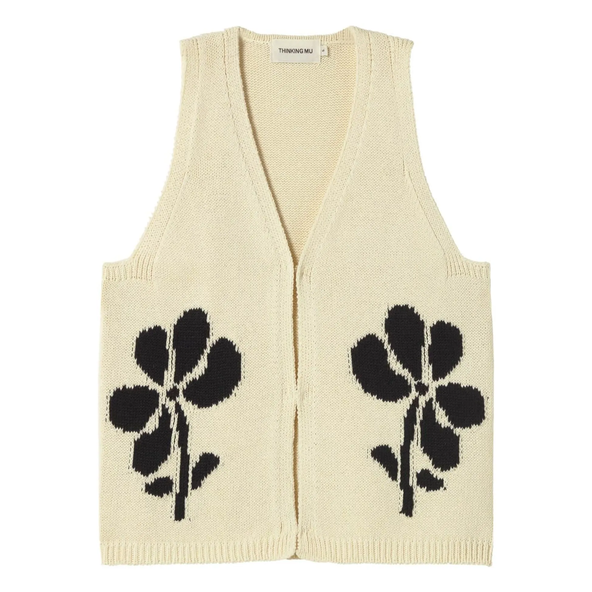 Gilet Sans Manches Marygold Robbie Coton Bio et Fibres Recyclées | Ecru- Image produit n°0